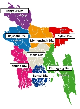 Map of BD